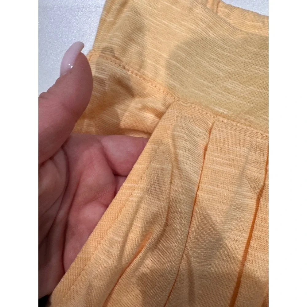 NWT Garnet Hill Orange Linen Wide Leg Cropped Pants XS Sleepwear‎